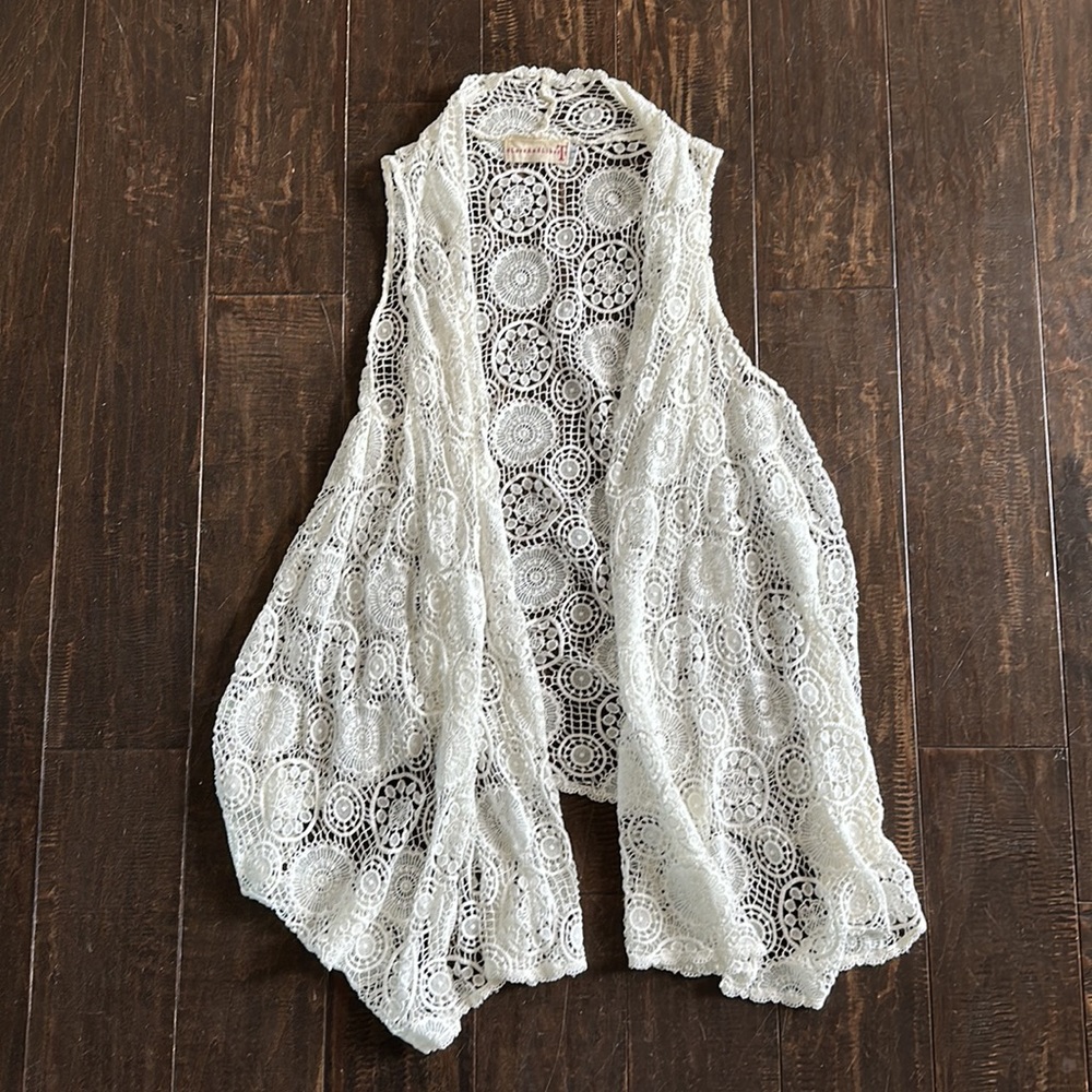 Johnny Was Crochet Vest